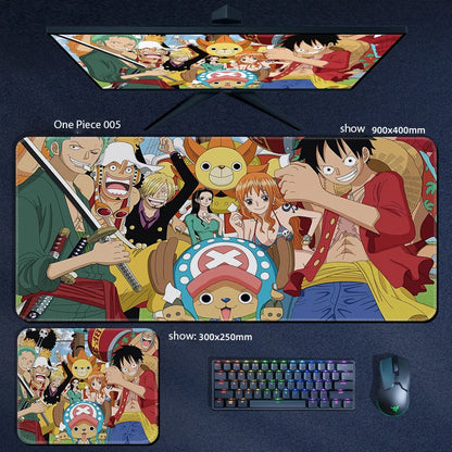 One Piece Anime Character XXL Gaming Mouse Pad – Luffy, Zoro & Crew Desk Mat