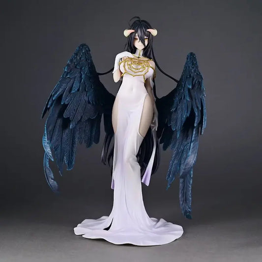 Overlord Albedo White Dress Winged GK Figure – Premium Anime Statue Collectible (Desk & Display Model)